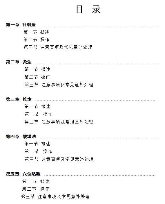 中医适宜技术操作规范